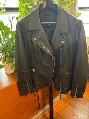 GENUINE LEATHER River Island Moto Jacket